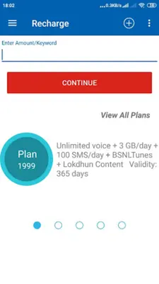 MY BSNL android App screenshot 2